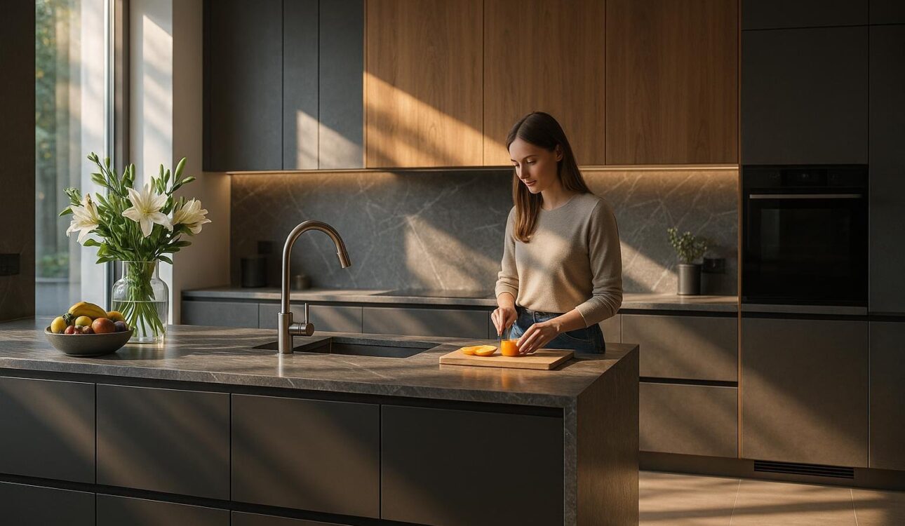 Kuchnie na miarę – z wyspą czy bez? Sprawdź, które meble kuchenne najlepiej sprawdzą się w Twoim wnętrzu i dopasuj układ do swoich potrzeb.