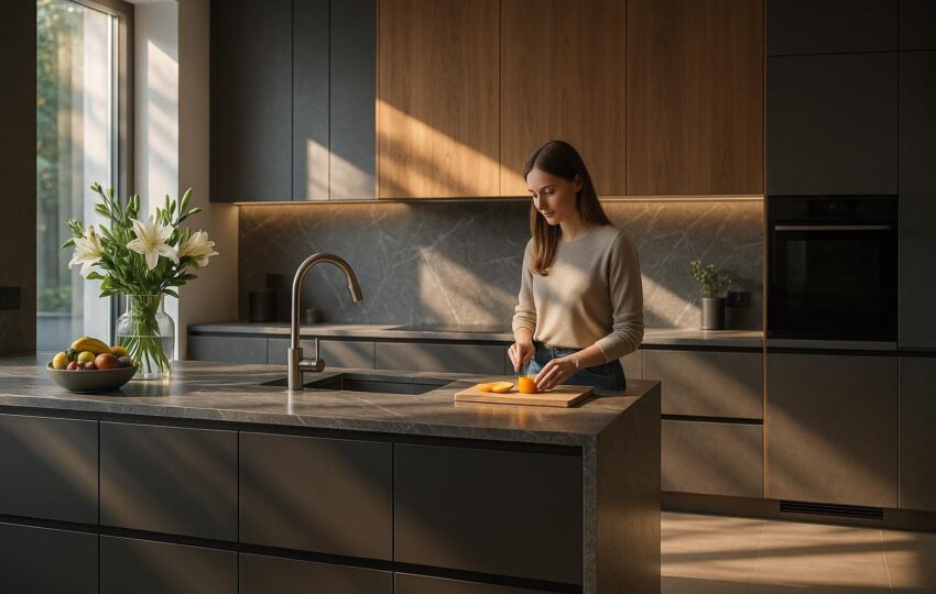 Kuchnie na miarę – z wyspą czy bez? Sprawdź, które meble kuchenne najlepiej sprawdzą się w Twoim wnętrzu i dopasuj układ do swoich potrzeb.